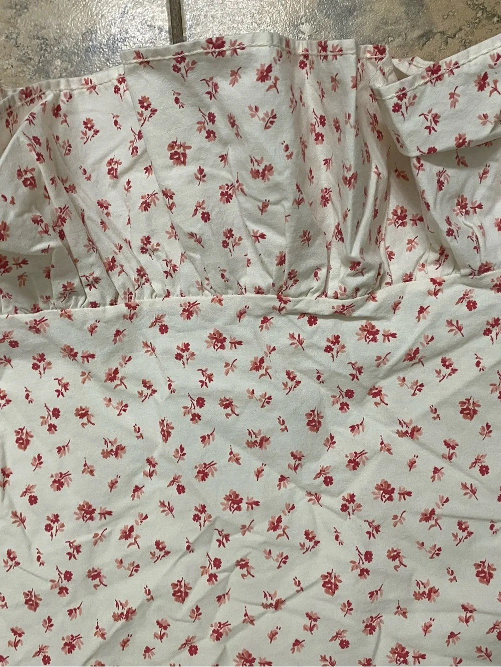 2 VTG Ralph Lauren Calico Red Floral Cotton USA Made Ruffle Trim Pillow Cases